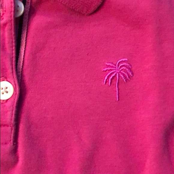 Girl 4 Lilly Pulitzer LONG Sleeve pink polo shirt - Picture 3 of 5